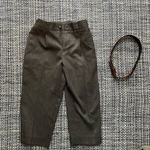 Dress pants with dog belt